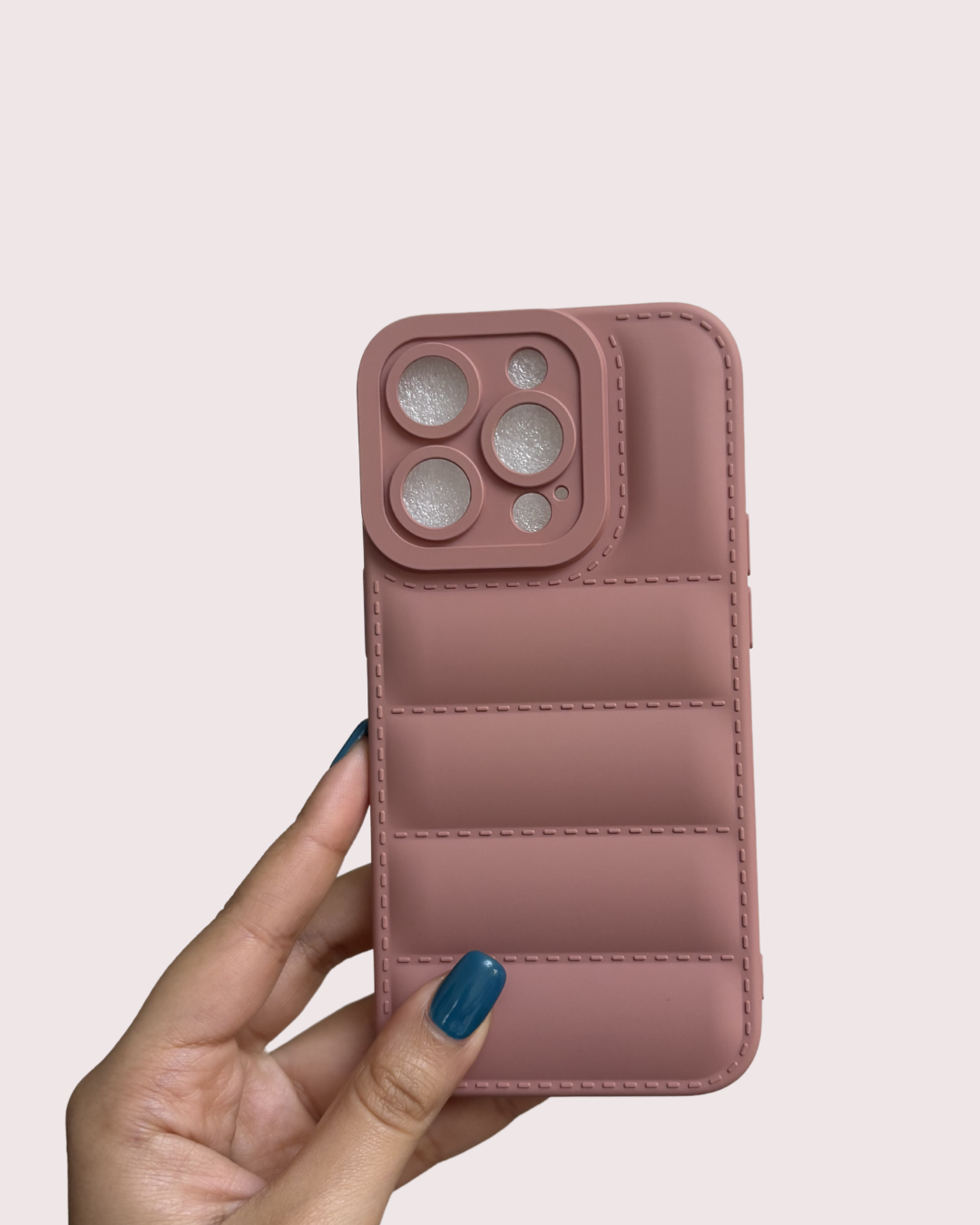 Pale Pink Puffer Case (iPhone 14 Pro)