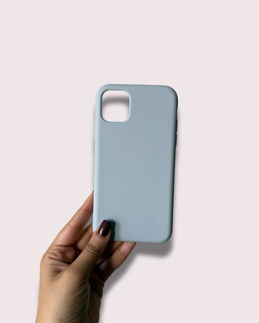 Soft Light Blue Silicone Case - iPhone 11