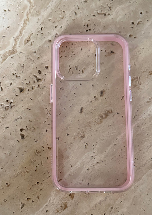 The Clear & Pink Case