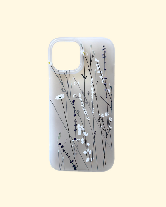 White & Blue Flowers Case
