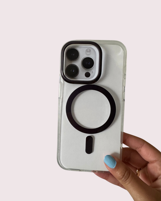 The Clear & Magsafe Case (Deep Purple)